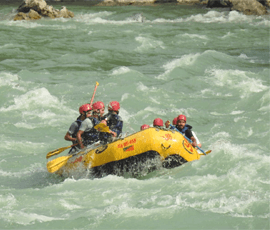 35 kms rafting